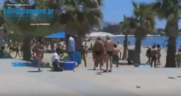 Γυαλιά καρφιά τα έκαναν οι λάθρο: Άγριο ξύλο στην παραλία του Μπάτη στο Παλαιό Φάληρο – Βίντεο
